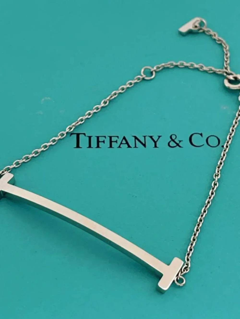 Tiffany & Co. Large Polished Silver Smiley Face Bracelet